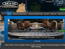 Tablet Screenshot of m-mlandscaping.com